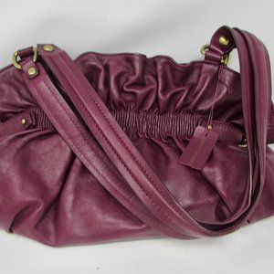 Clark's Genuine Leather Handbag with Leather Tag - Snap Closure